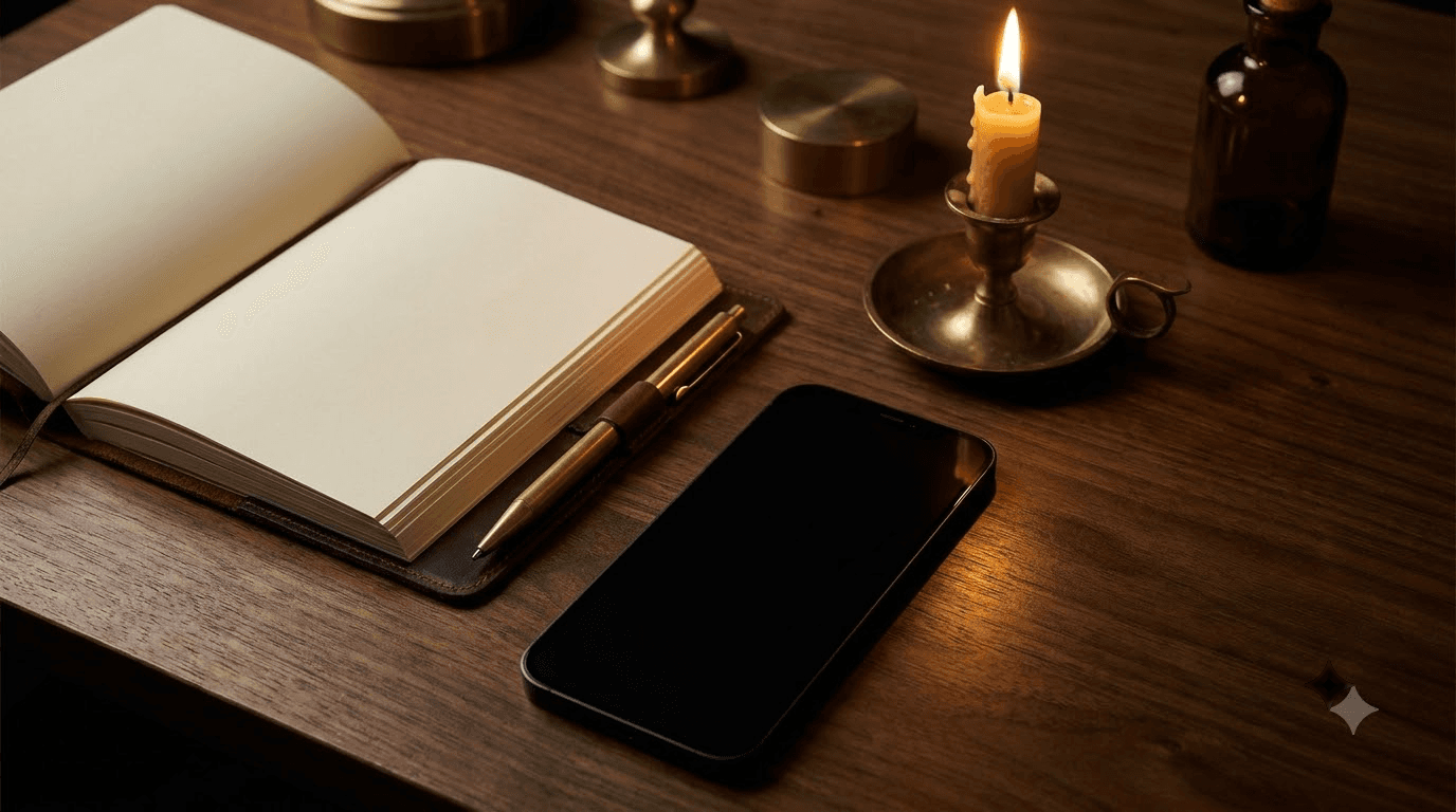 Private consultation contact space with Psychic Camara — warm, calm atmosphere for reaching out about private readings